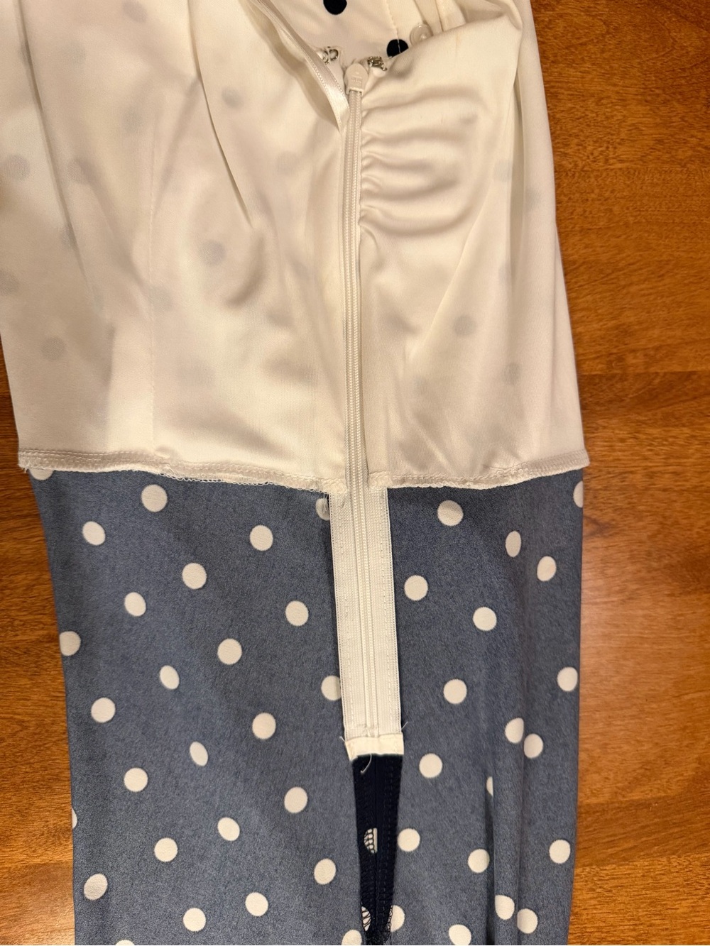 Tommy Hilfiger Polka Dot Sleeveless Fit & Flare Dress Size 2 Belted Navy - Picture 6 of 7